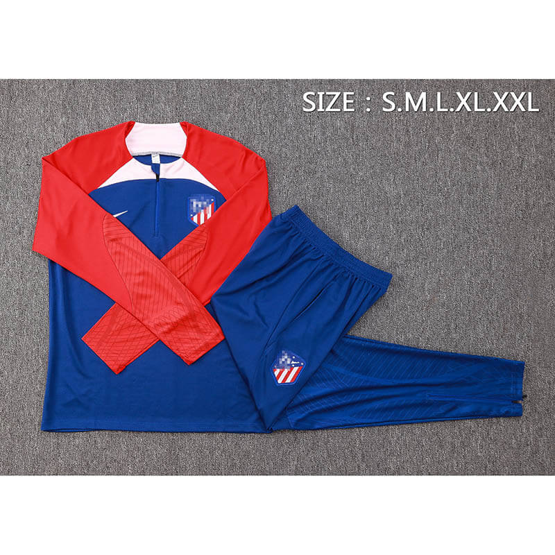 Sudadera Entrenamiento Atlético de Madrid 2023/2024 Azul/Rojo